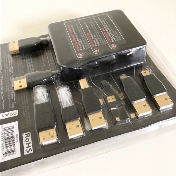 Gigaware USB Cable Adapter 5-in-1 Set with Extension Cable - Picture 3 of 8